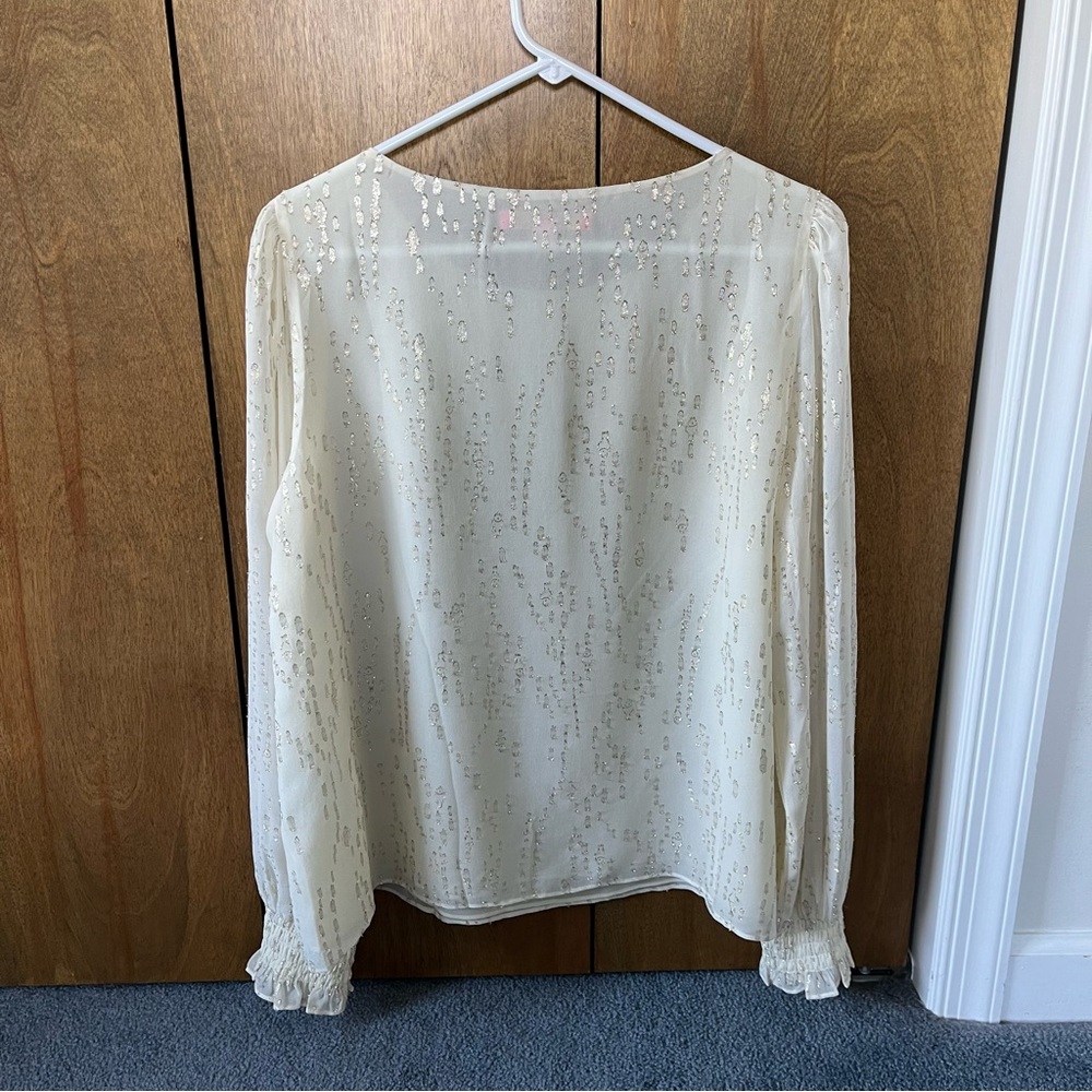 Lilly Pulitzer Idina Silk Top View 4